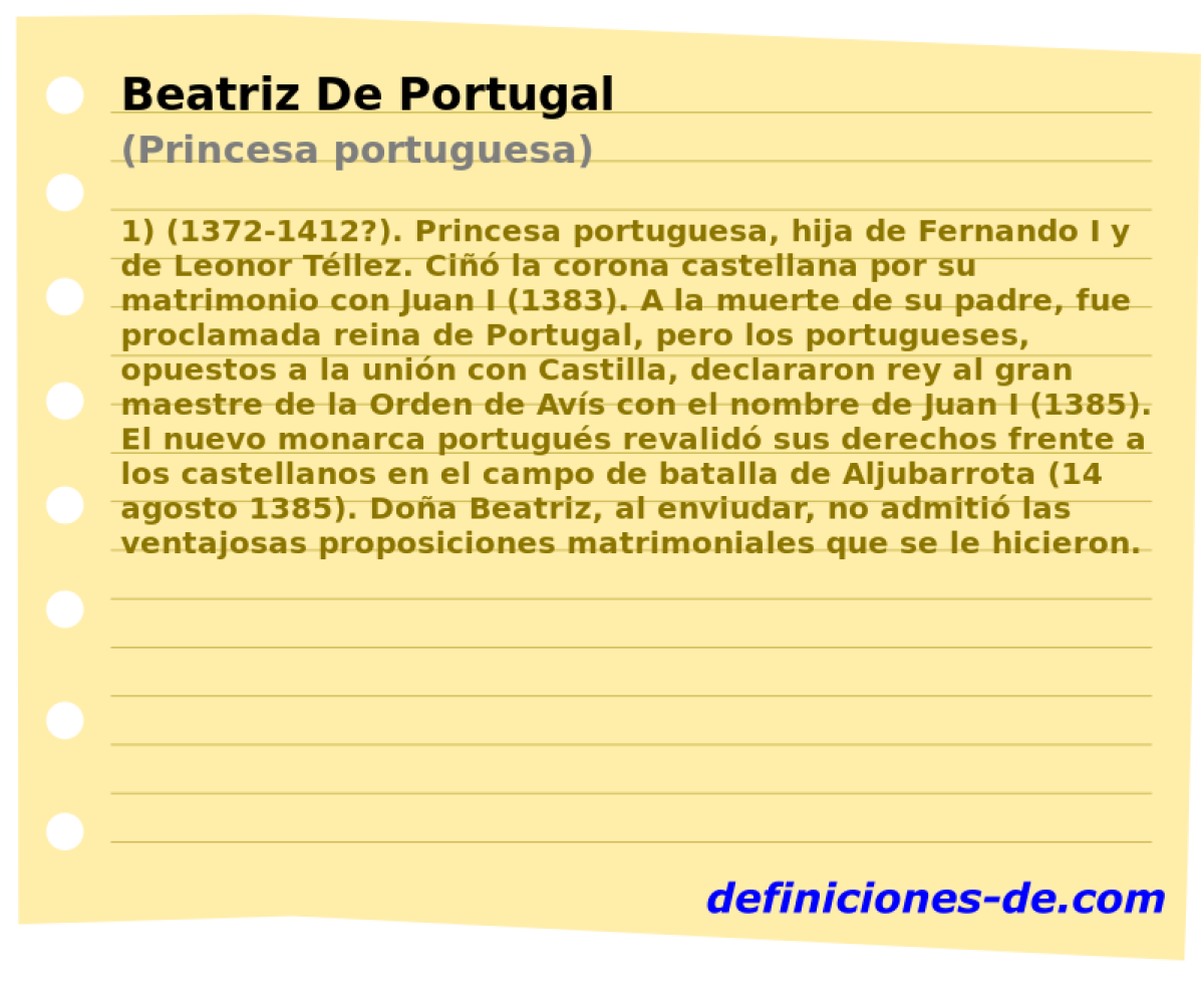 Beatriz De Portugal (Princesa portuguesa)