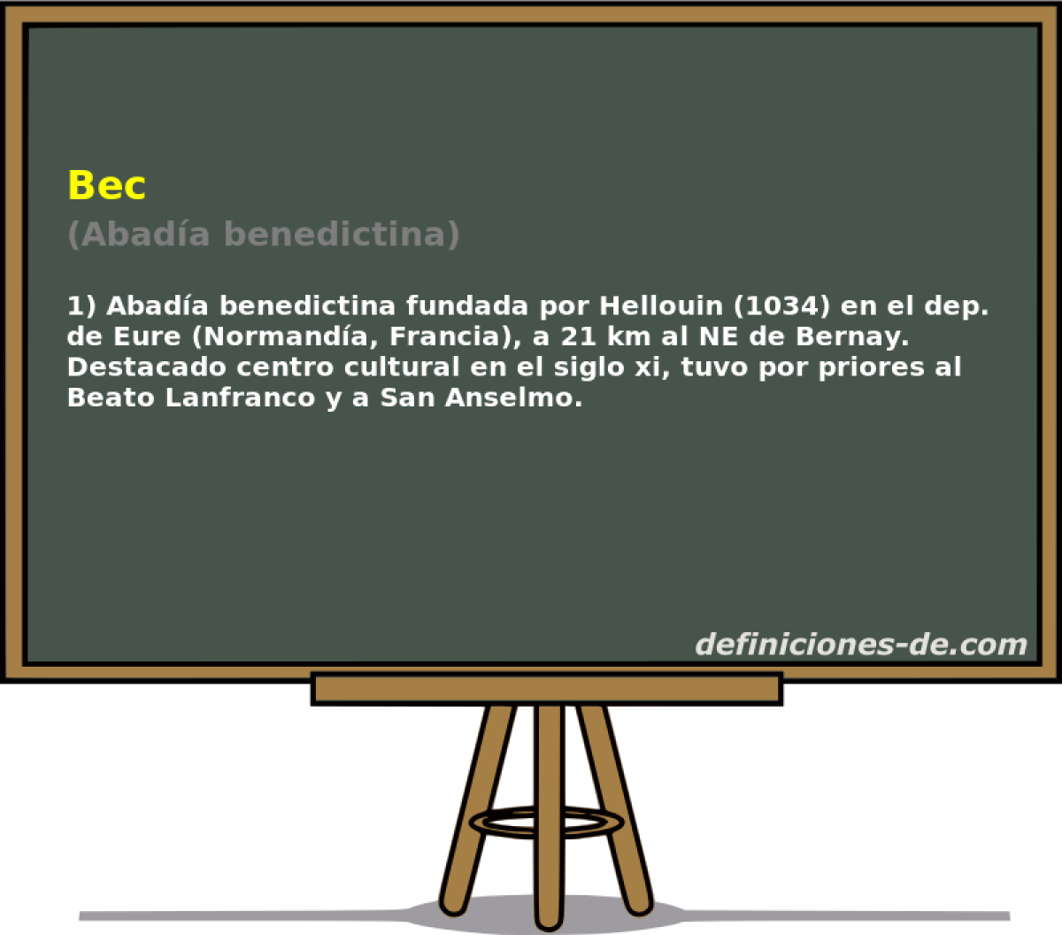 Bec (Abada benedictina)
