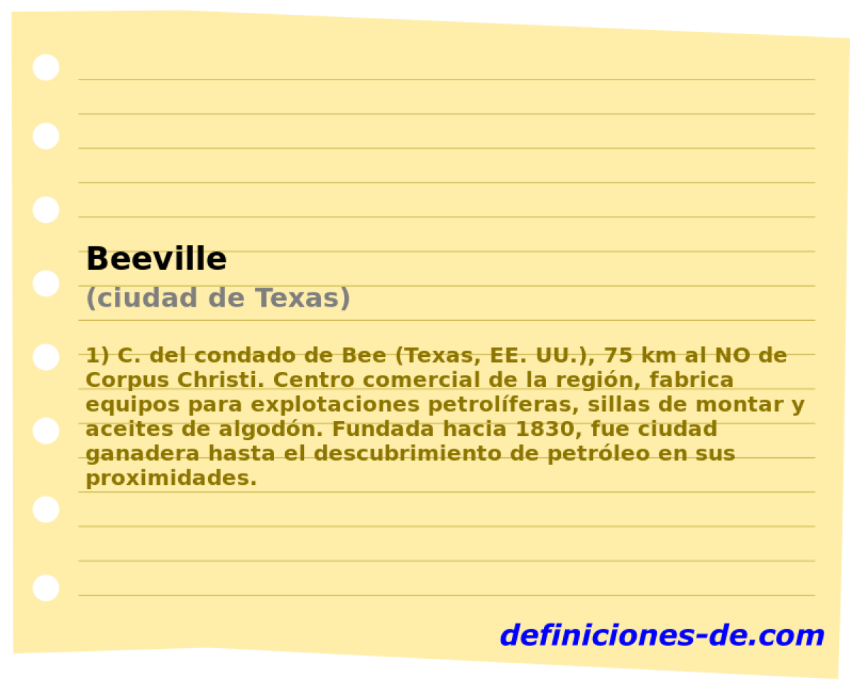 Beeville (ciudad de Texas)