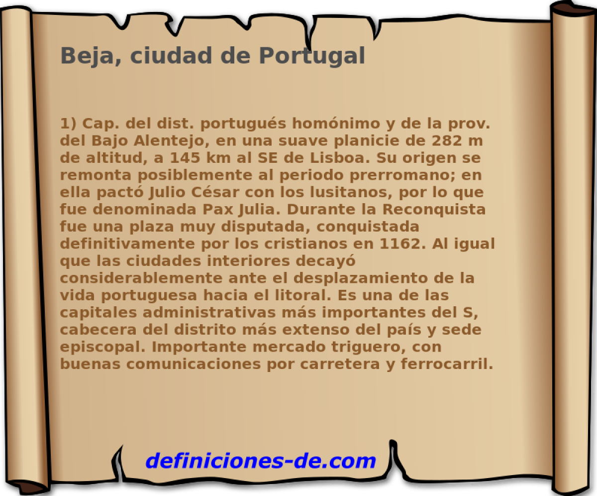 Beja, ciudad de Portugal 