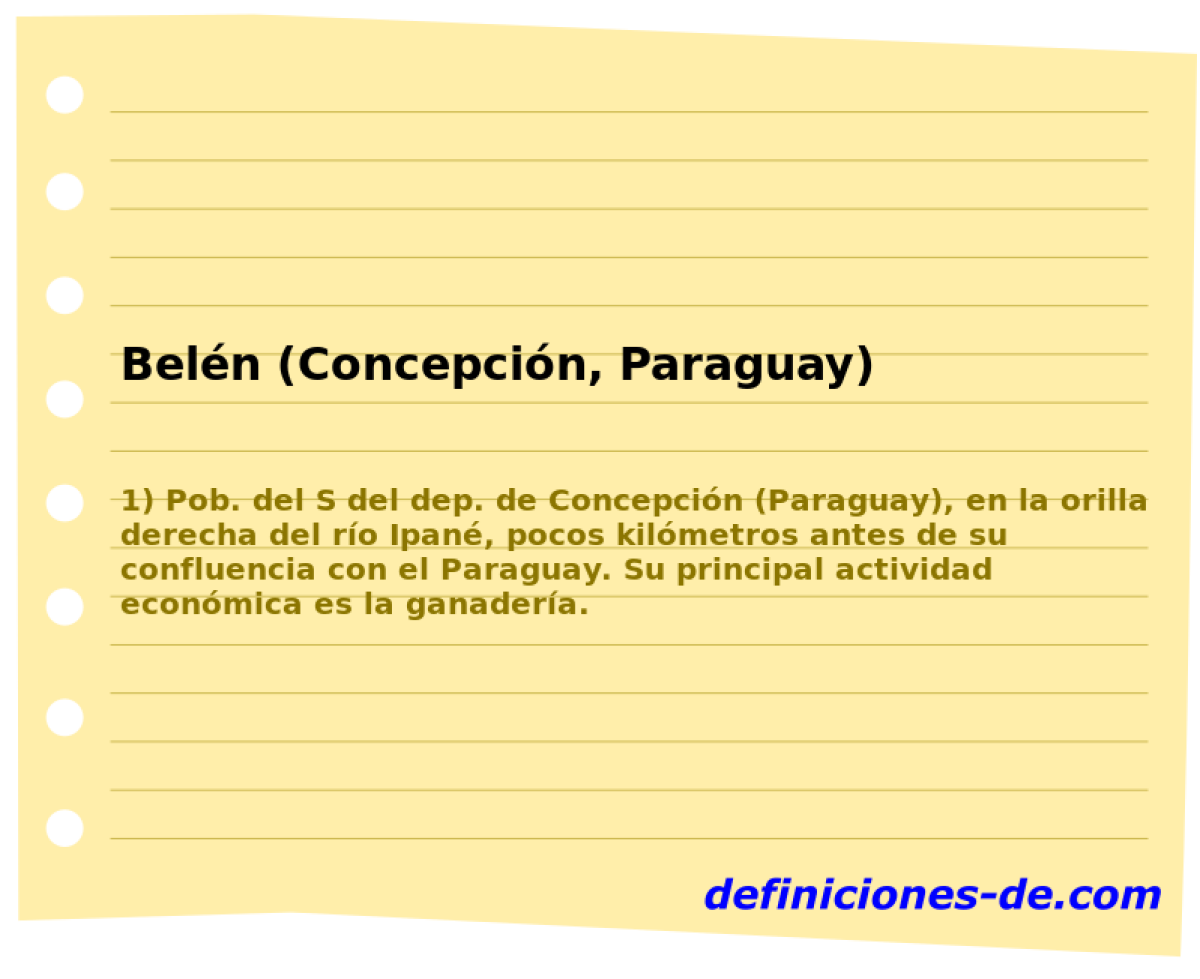 Beln (Concepcin, Paraguay) 