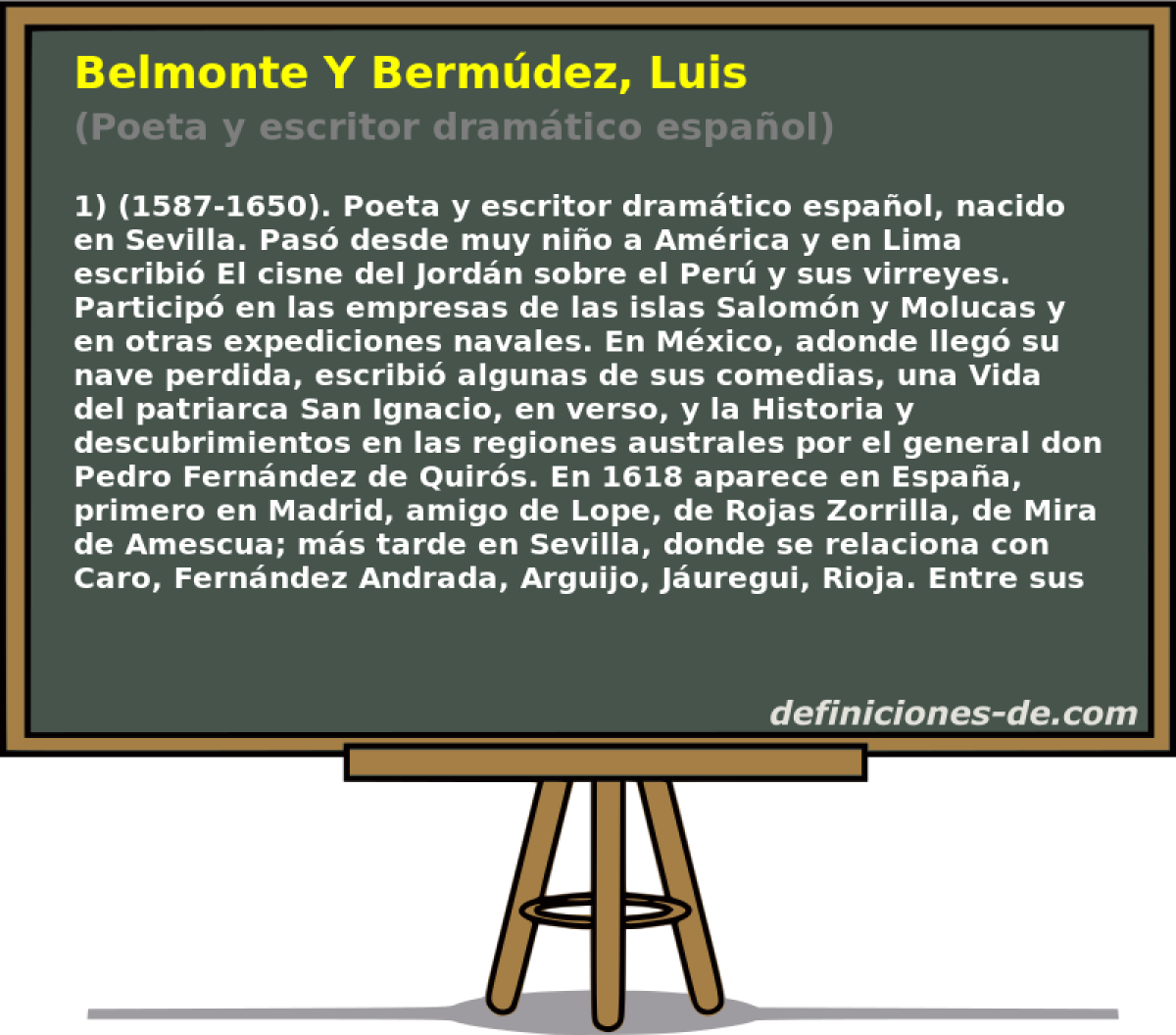 Belmonte Y Bermdez, Luis (Poeta y escritor dramtico espaol)