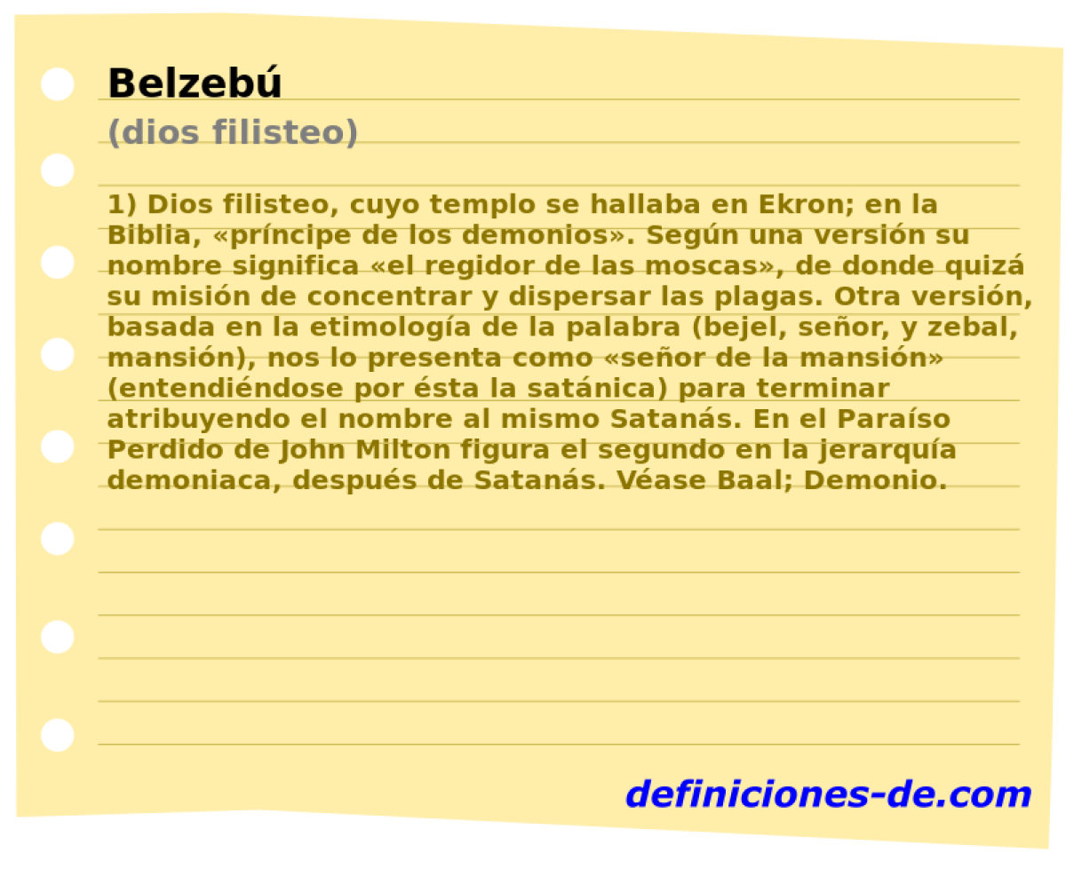 Belzeb (dios filisteo)
