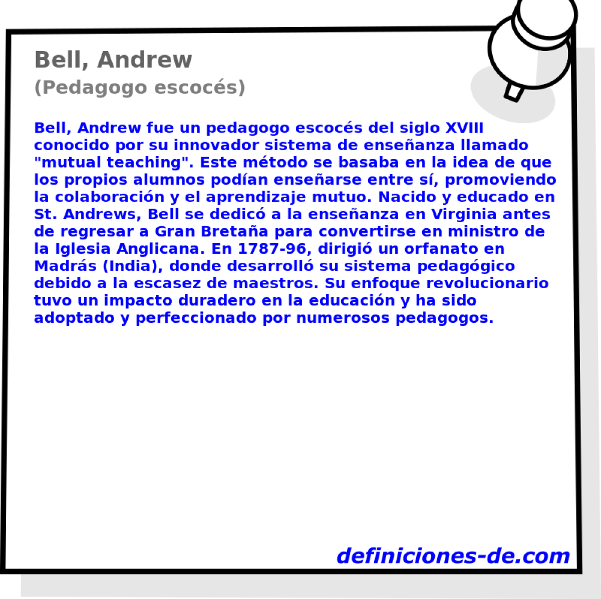 Bell, Andrew (Pedagogo escocs)