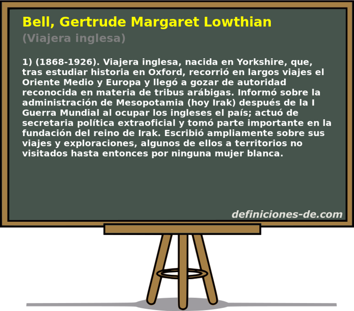 Bell, Gertrude Margaret Lowthian (Viajera inglesa)