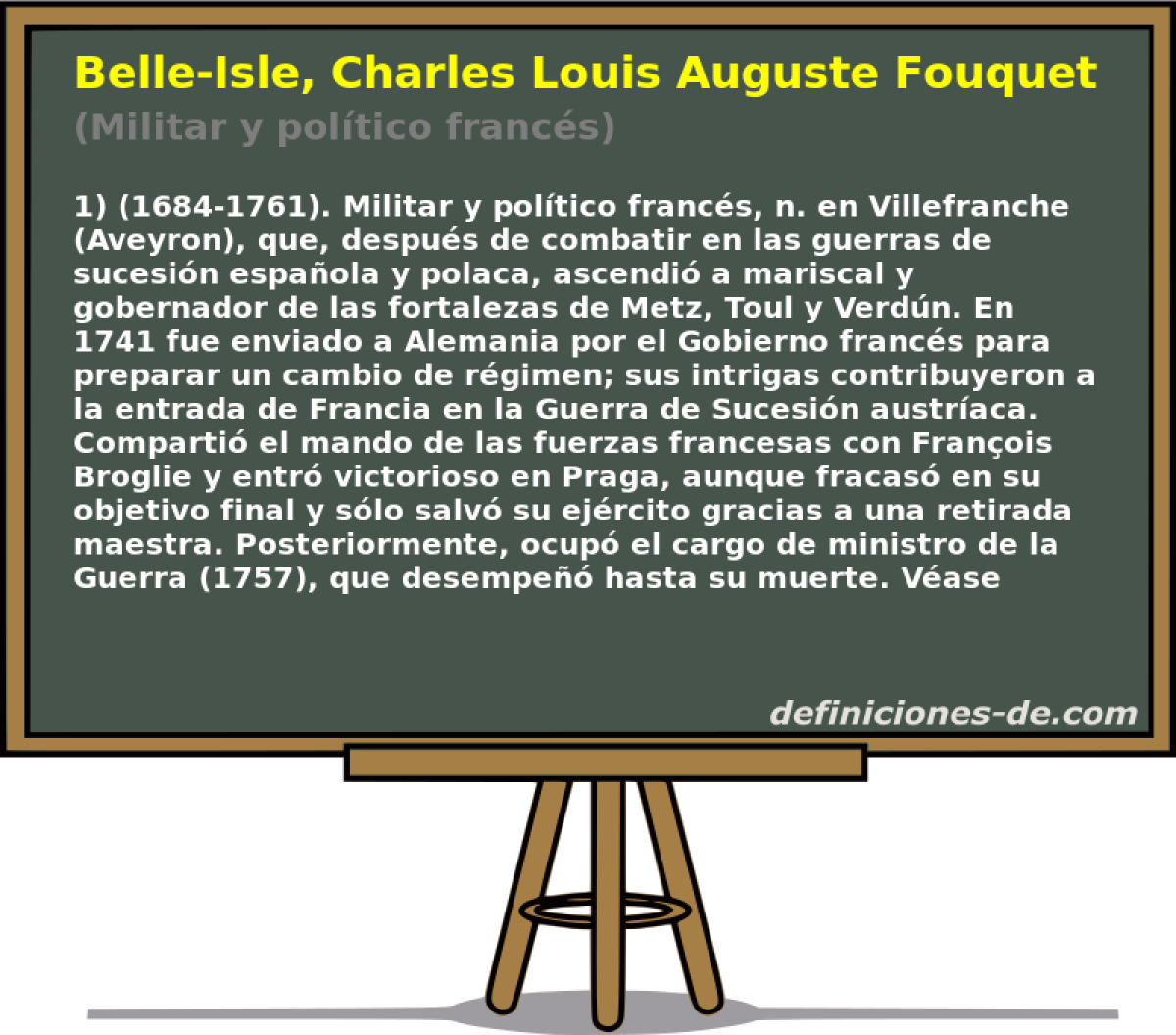 Belle-Isle, Charles Louis Auguste Fouquet, Duque De (Militar y poltico francs)