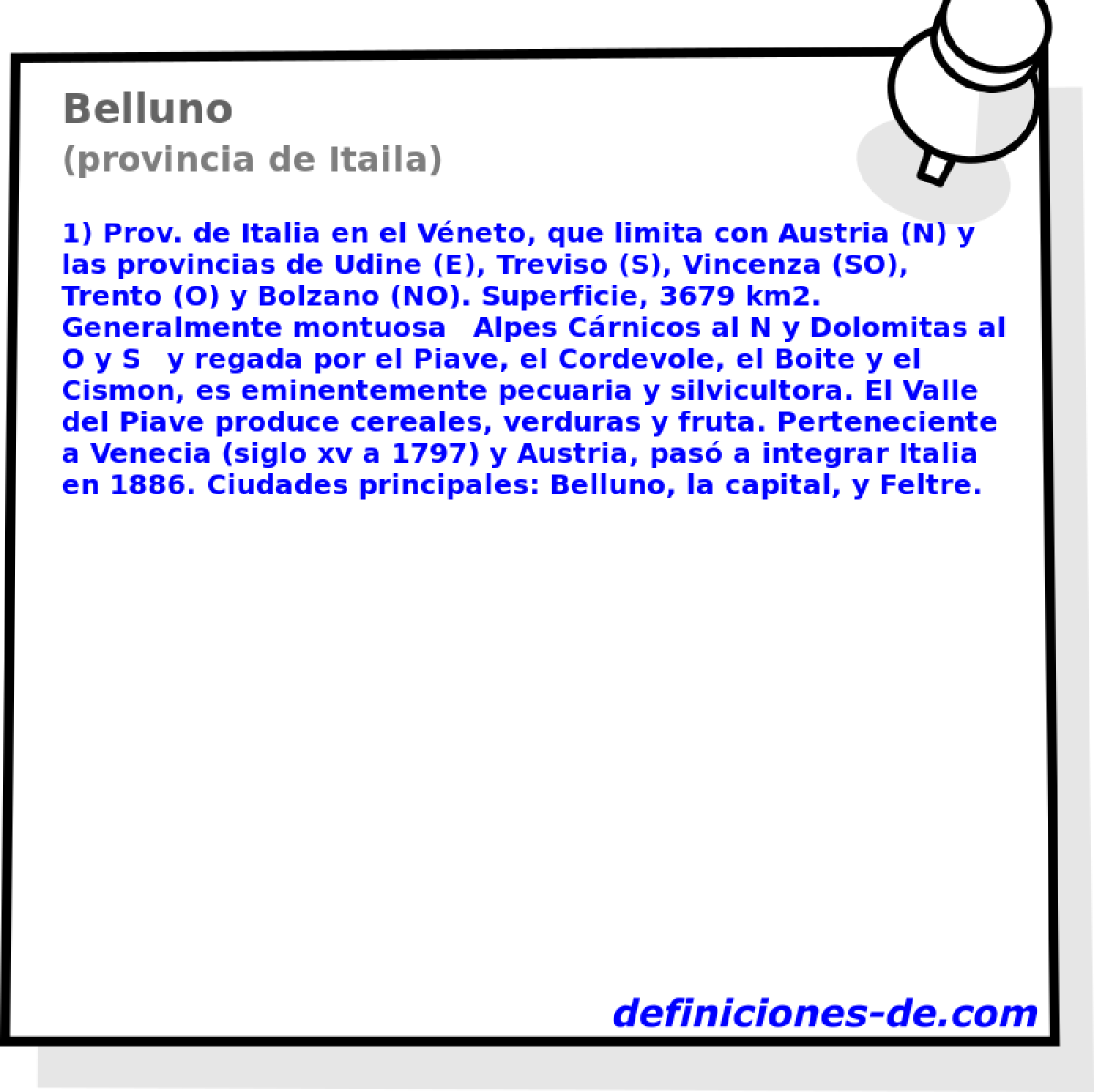 Belluno (provincia de Itaila)