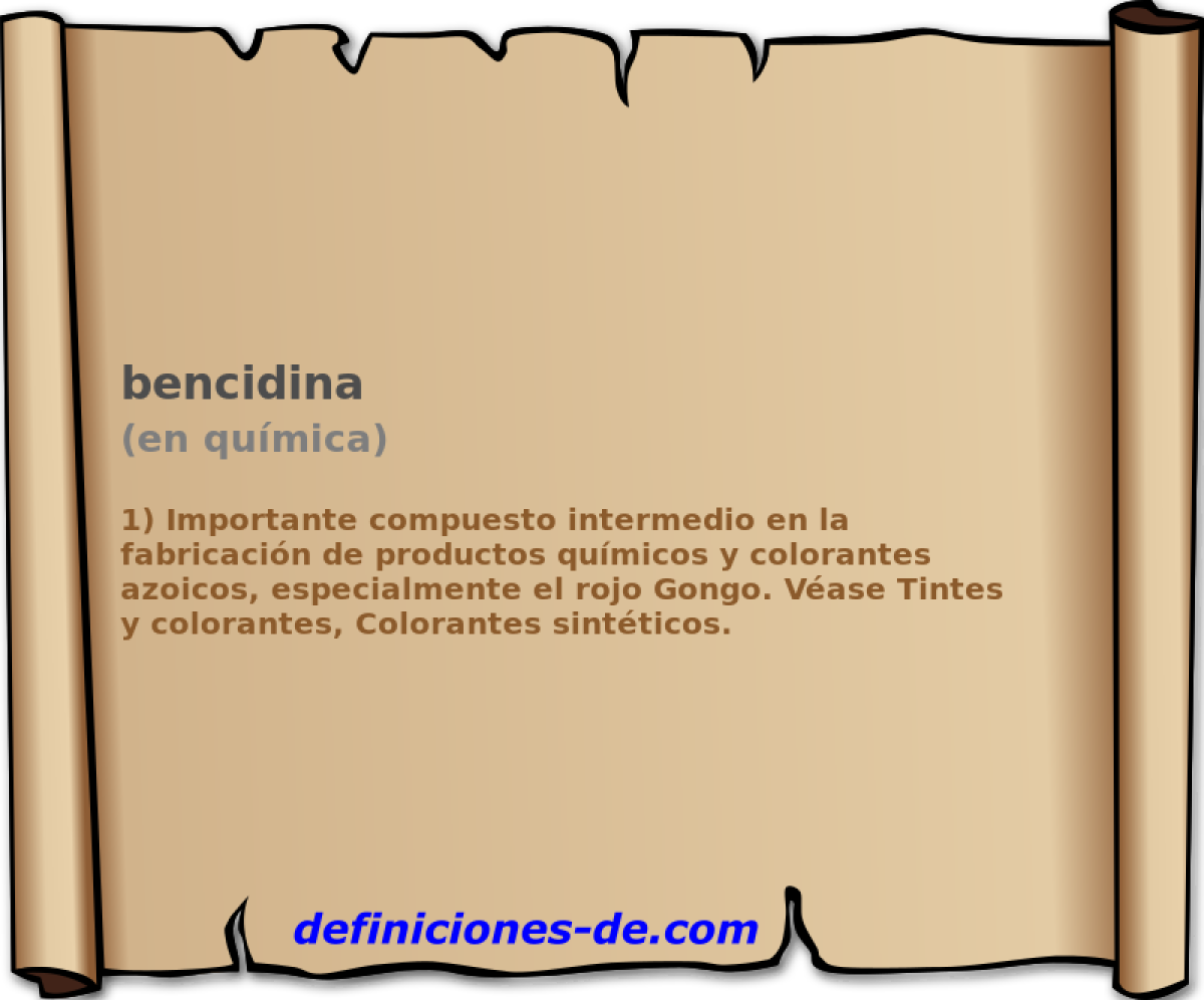 bencidina (en qumica)