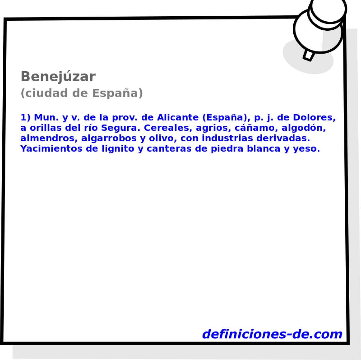 Benejzar (ciudad de Espaa)