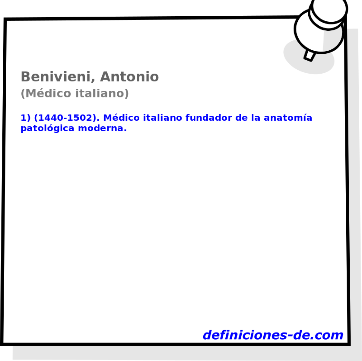 Benivieni, Antonio (Mdico italiano)