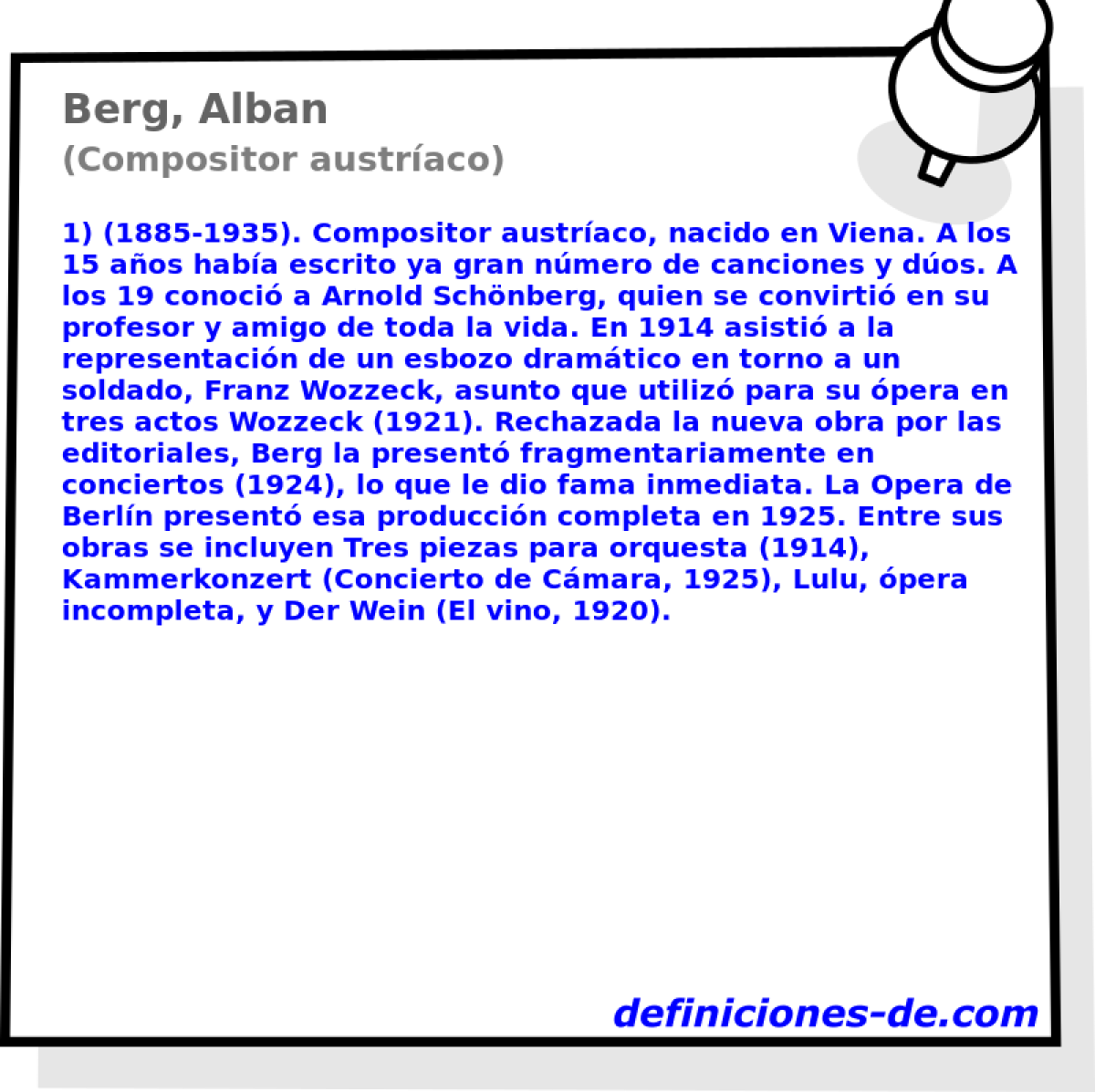 Berg, Alban (Compositor austraco)
