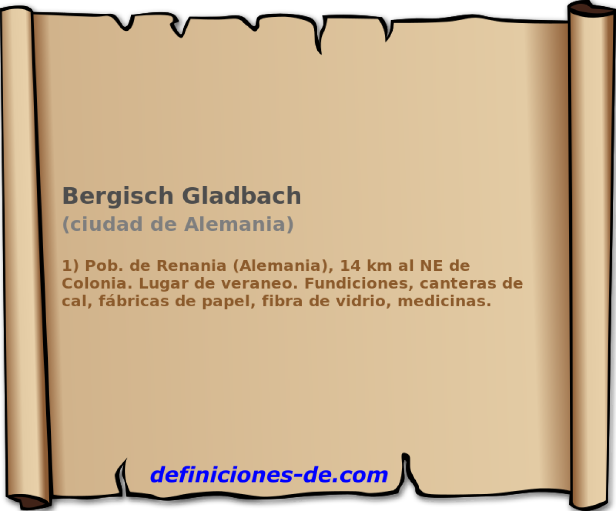 Bergisch Gladbach (ciudad de Alemania)