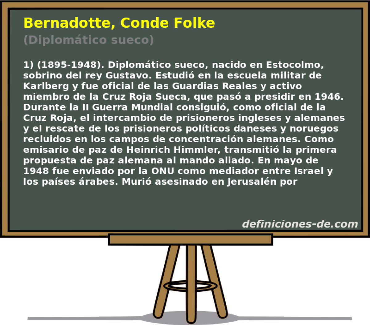 Bernadotte, Conde Folke (Diplomtico sueco)