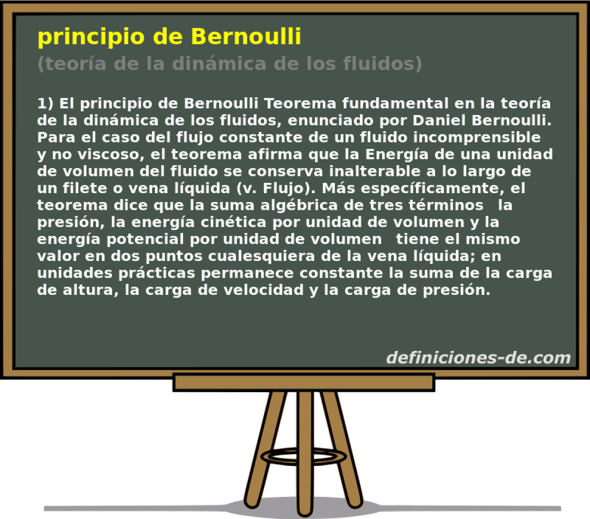 principio de Bernoulli (teora de la dinmica de los fluidos)