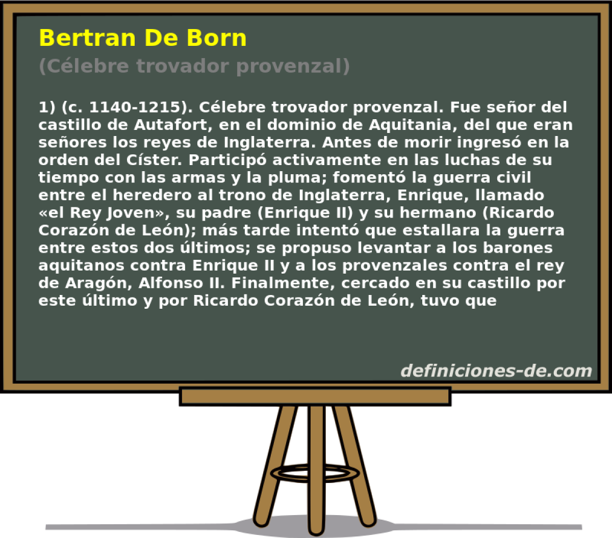 Bertran De Born (Clebre trovador provenzal)