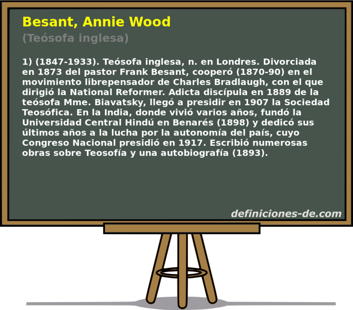 Besant, Annie Wood (Tesofa inglesa)