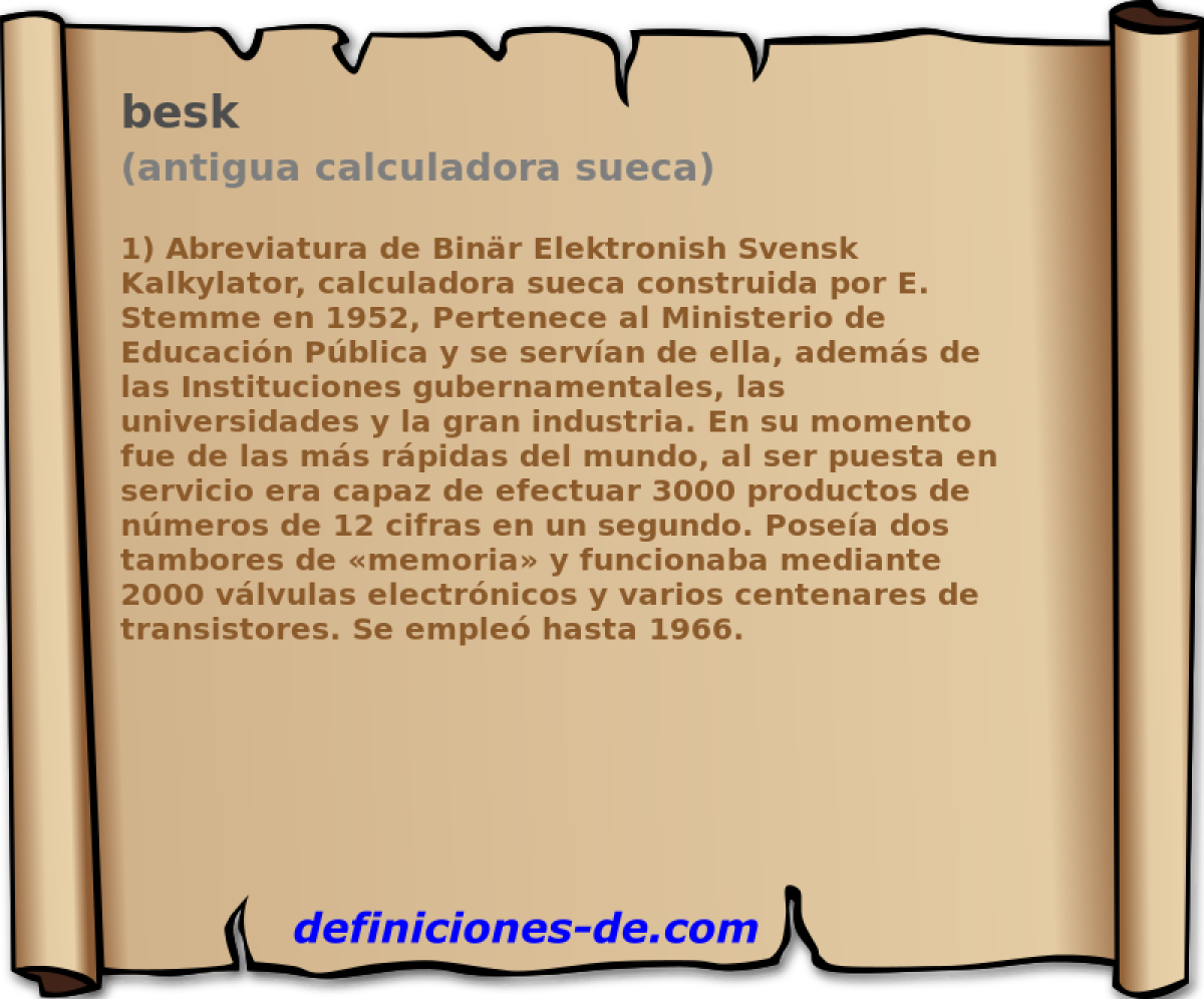 besk (antigua calculadora sueca)