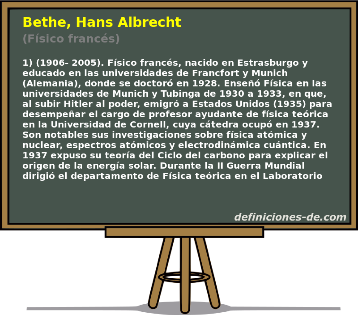Bethe, Hans Albrecht (Fsico francs)