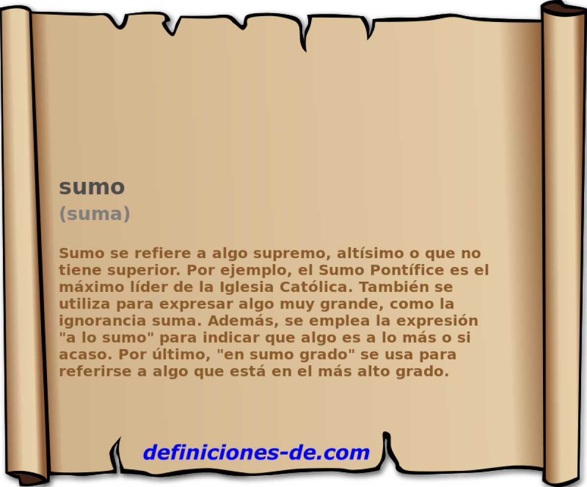 sumo (suma)