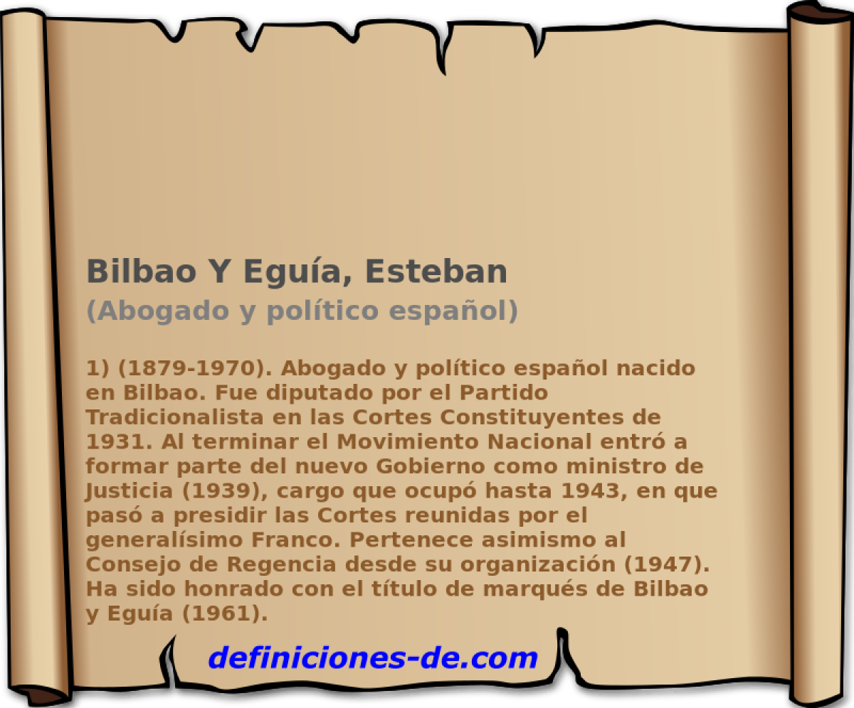 Bilbao Y Egua, Esteban (Abogado y poltico espaol)
