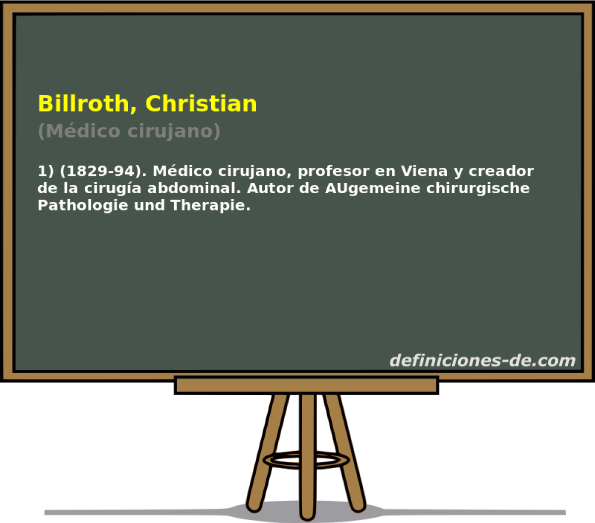 Billroth, Christian (Mdico cirujano)