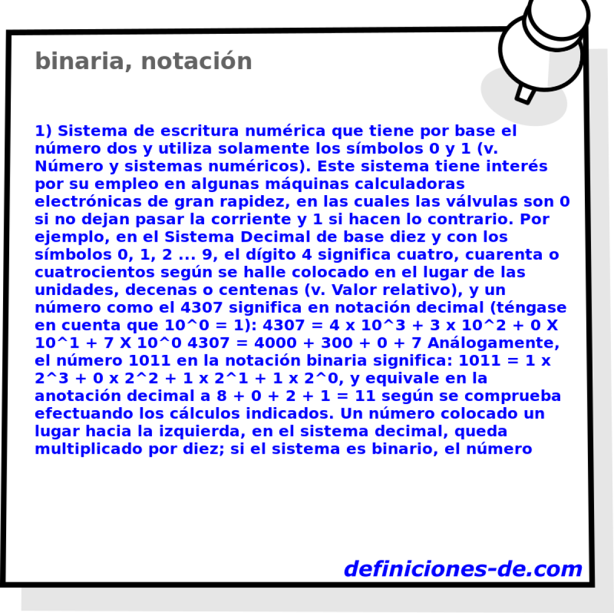 binaria, notacin 