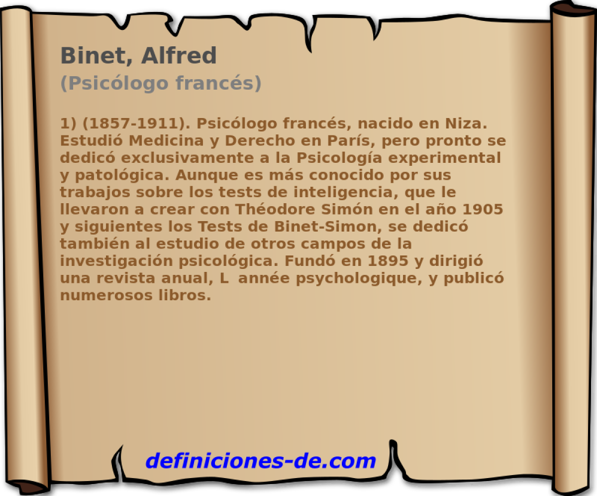 Binet, Alfred (Psiclogo francs)