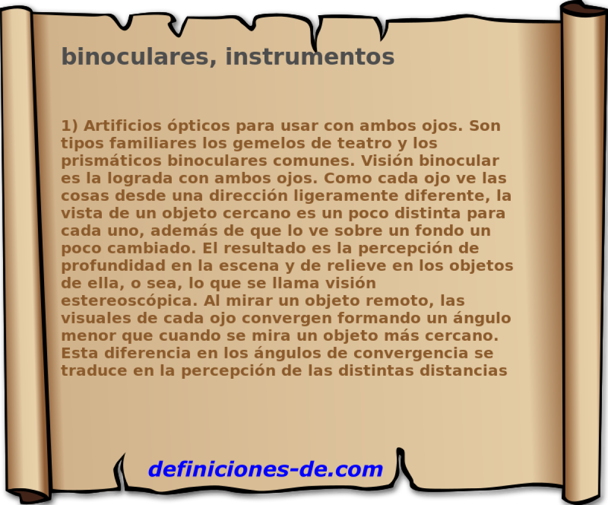 binoculares, instrumentos 