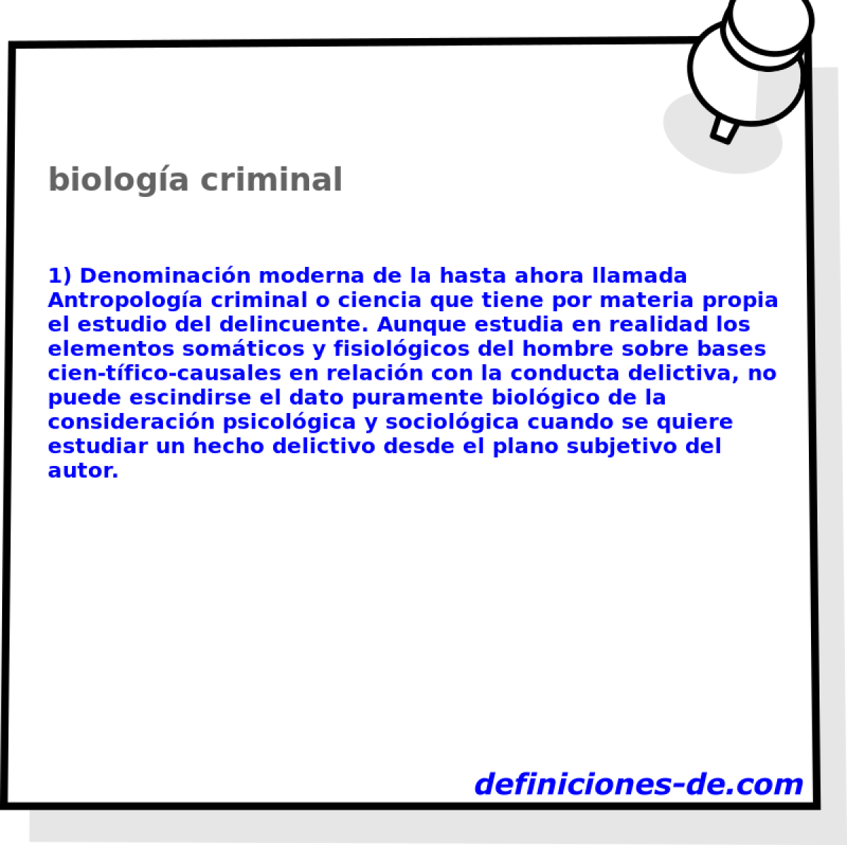 biologa criminal 