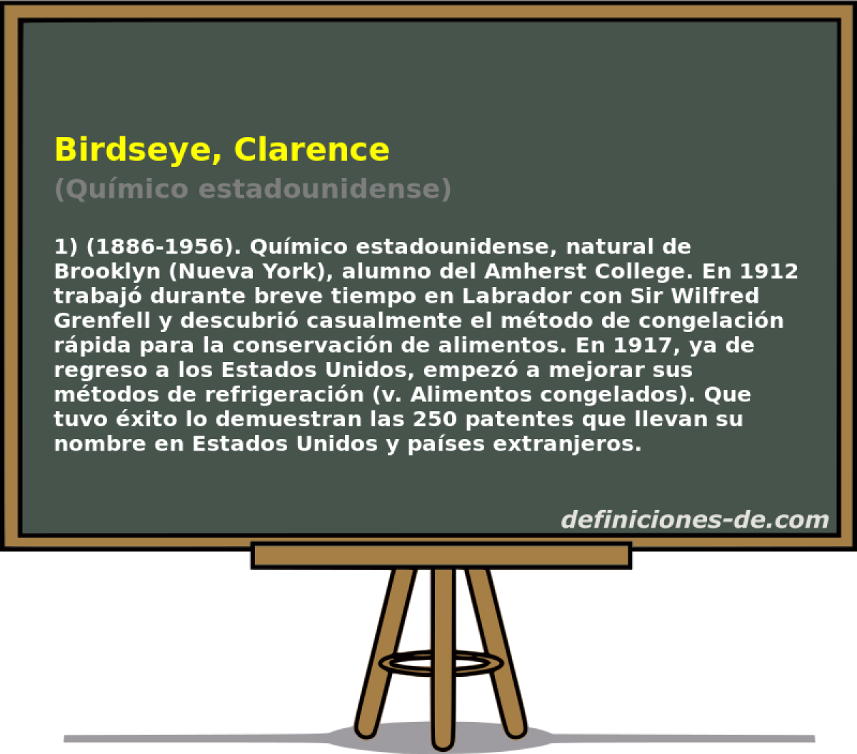 Birdseye, Clarence (Qumico estadounidense)