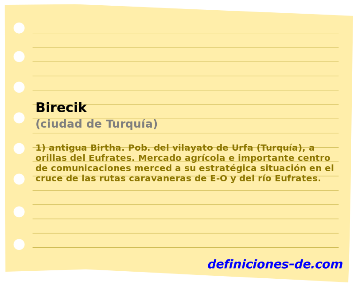 Birecik (ciudad de Turqua)