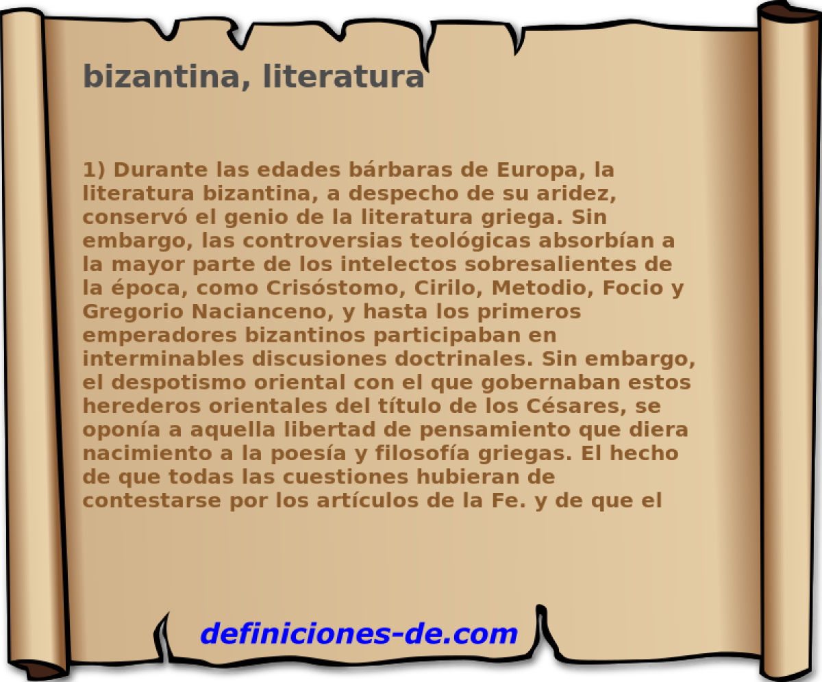 bizantina, literatura 