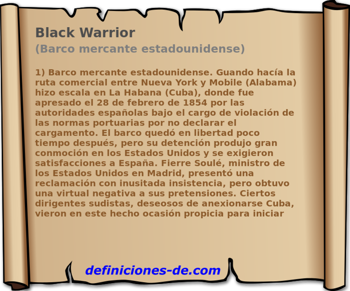 Black Warrior (Barco mercante estadounidense)