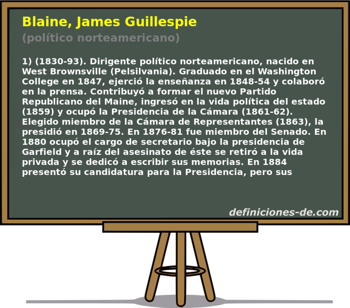 Blaine, James Guillespie (poltico norteamericano)