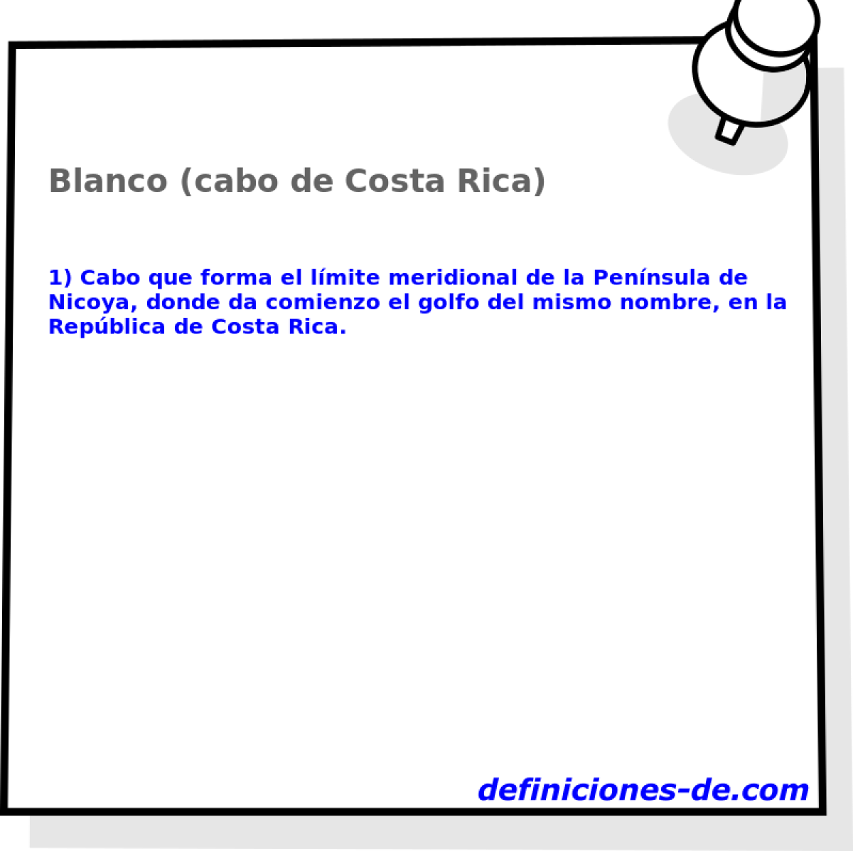 Blanco (cabo de Costa Rica) 