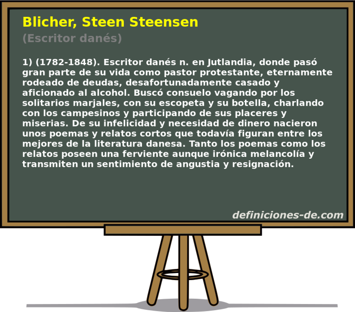 Blicher, Steen Steensen (Escritor dans)