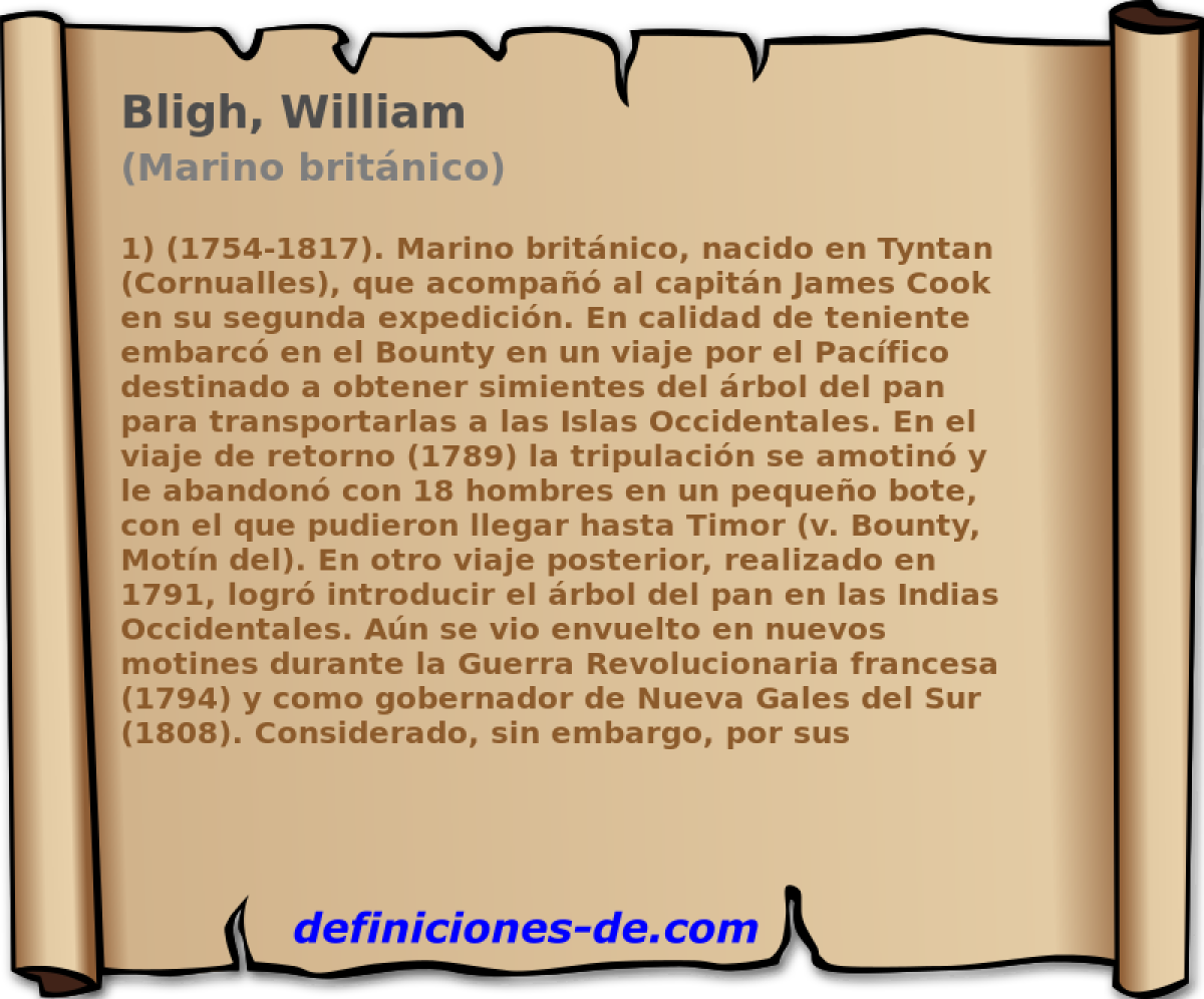 Bligh, William (Marino britnico)