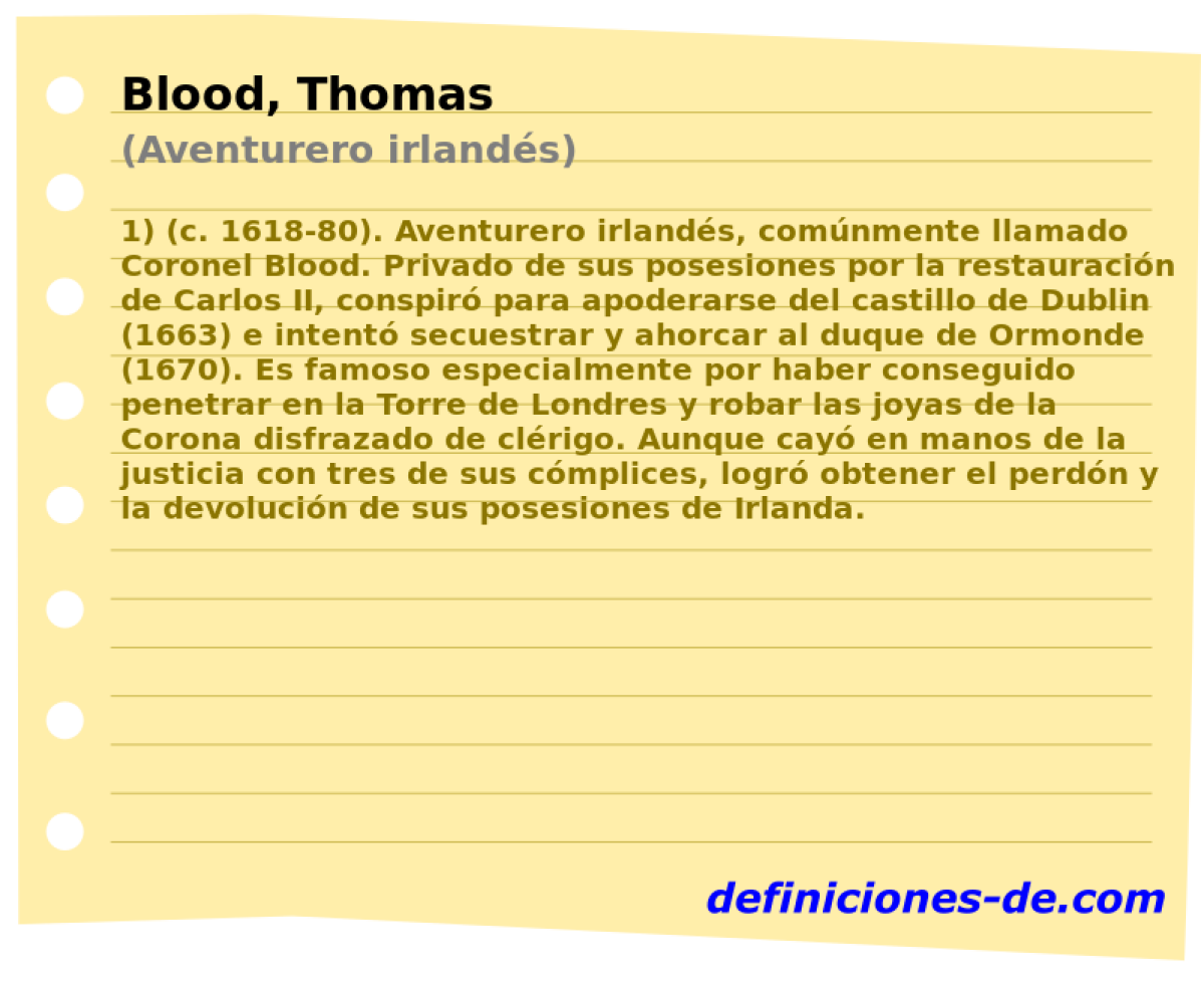 Blood, Thomas (Aventurero irlands)