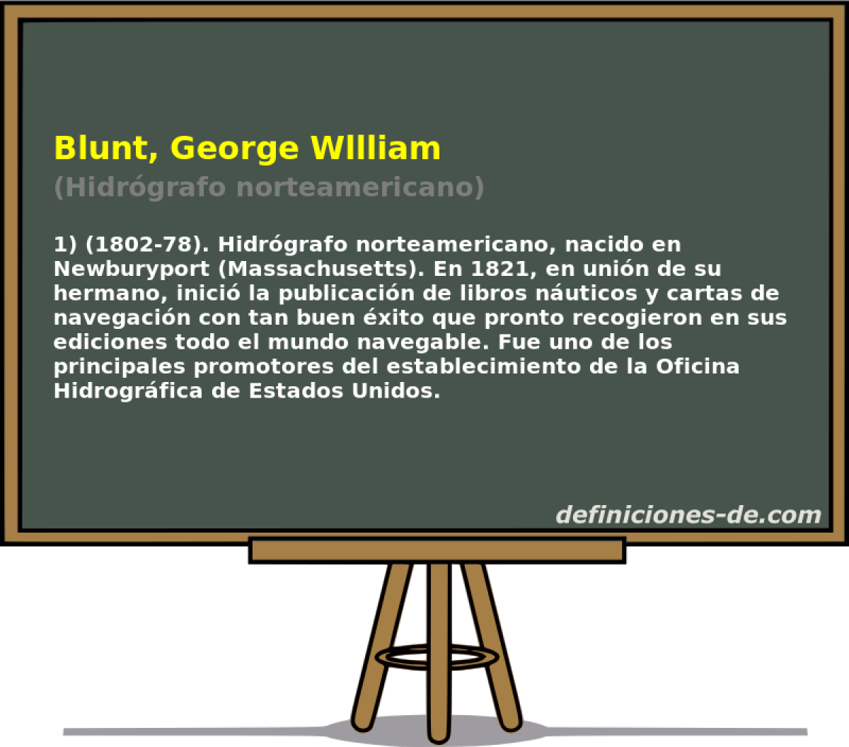 Blunt, George Wllliam (Hidrgrafo norteamericano)