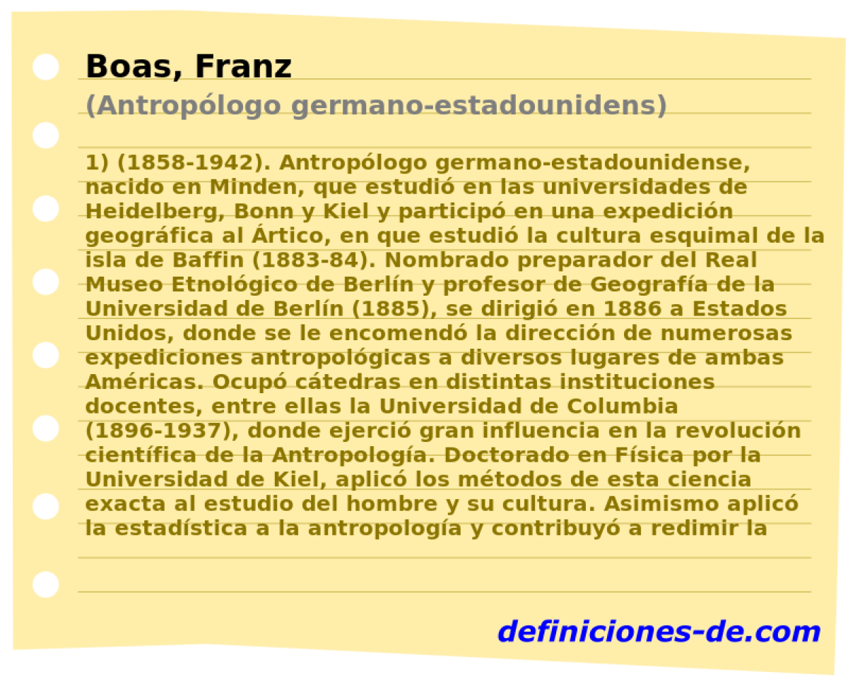 Boas, Franz (Antroplogo germano-estadounidens)
