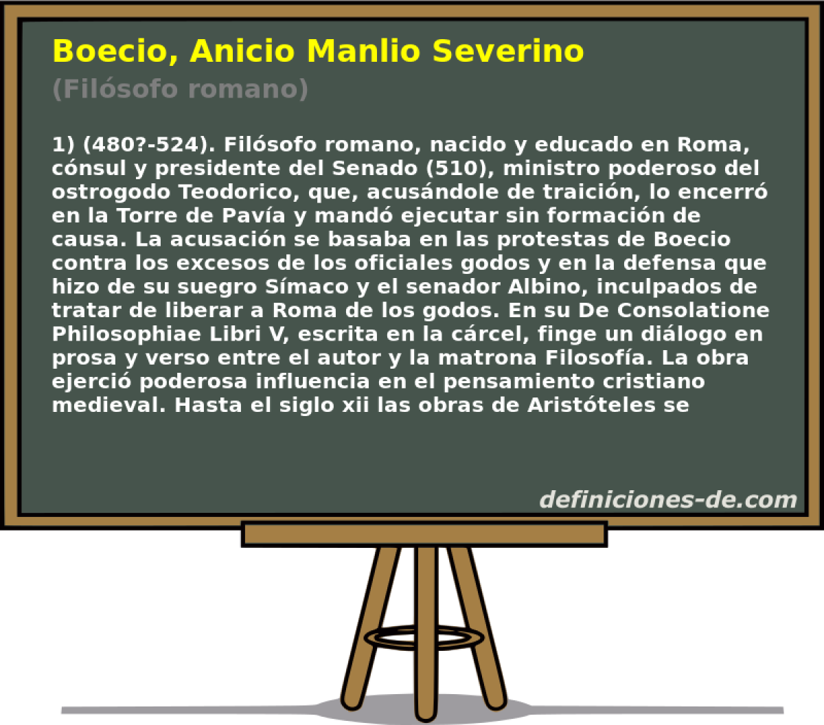 Boecio, Anicio Manlio Severino (Filsofo romano)