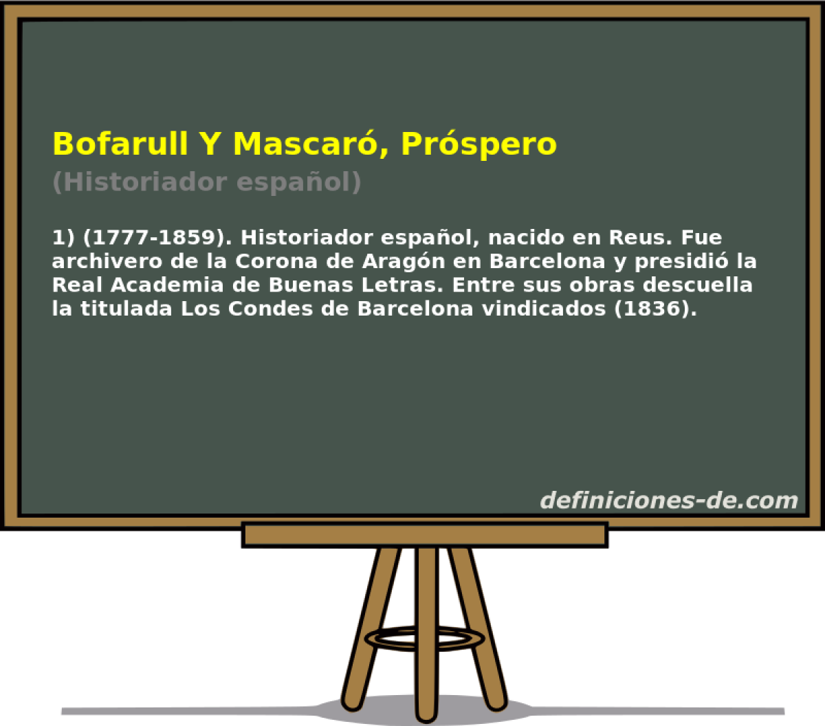 Bofarull Y Mascar, Prspero (Historiador espaol)