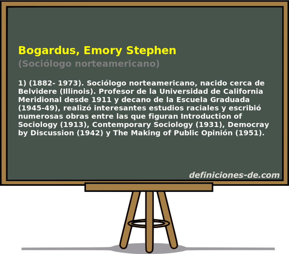 Bogardus, Emory Stephen (Socilogo norteamericano)