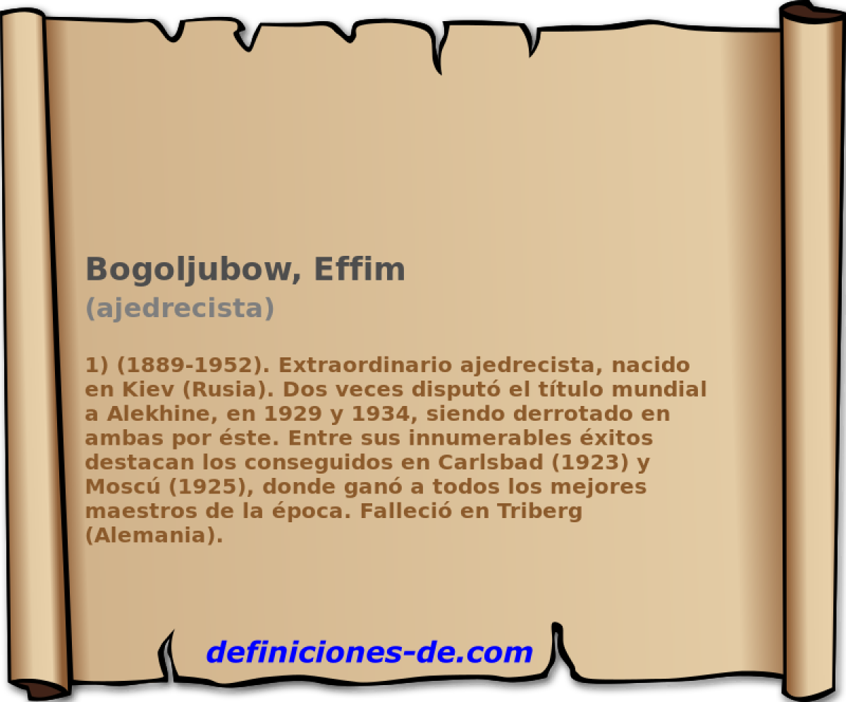 Bogoljubow, Effim (ajedrecista)