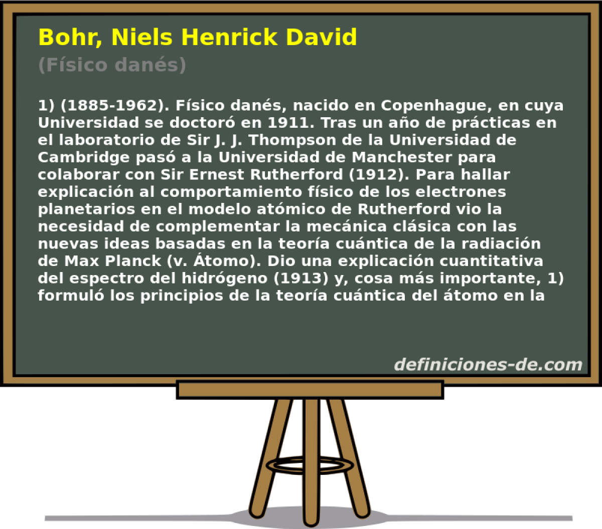 Bohr, Niels Henrick David (Fsico dans)