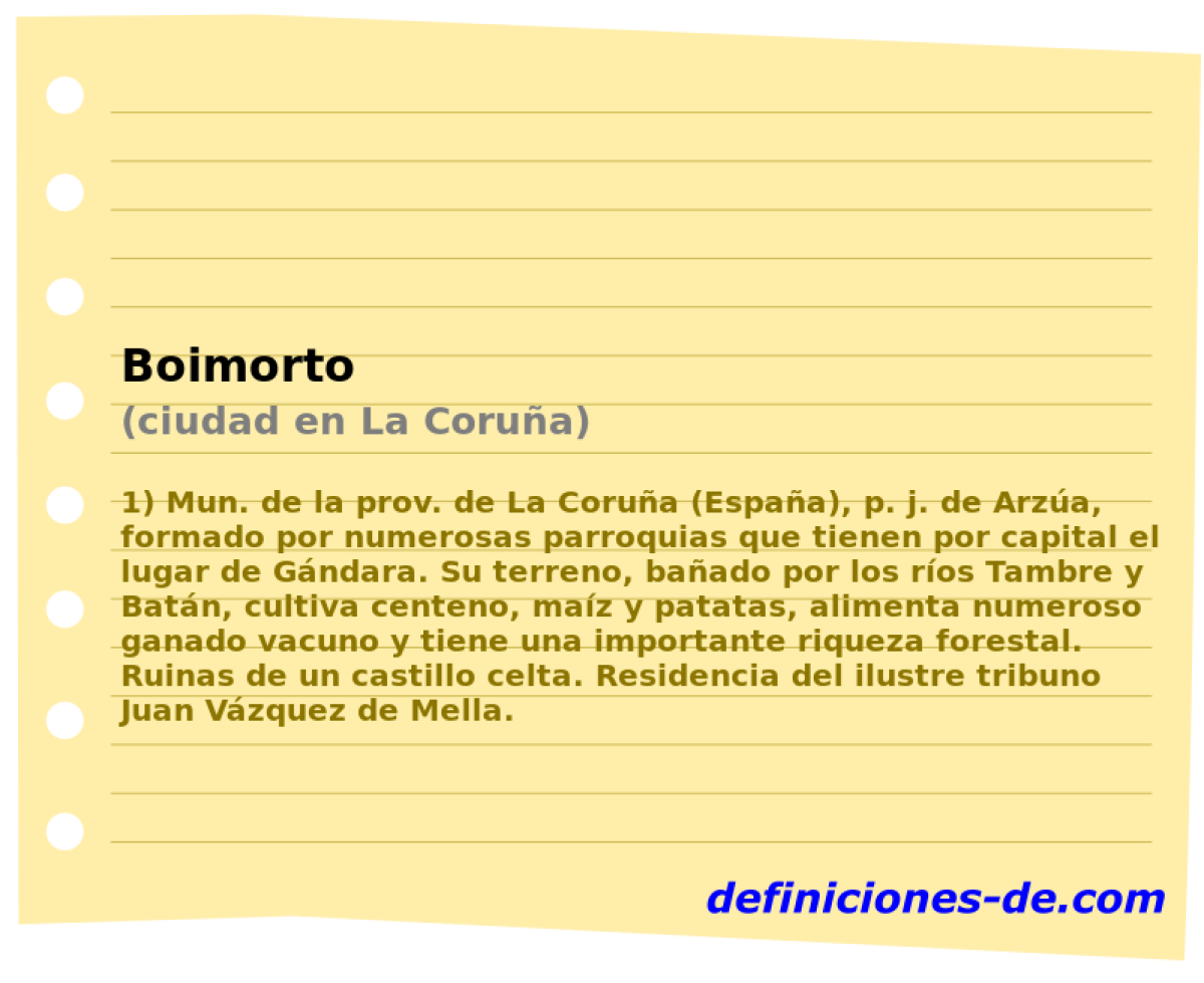 Boimorto (ciudad en La Corua)