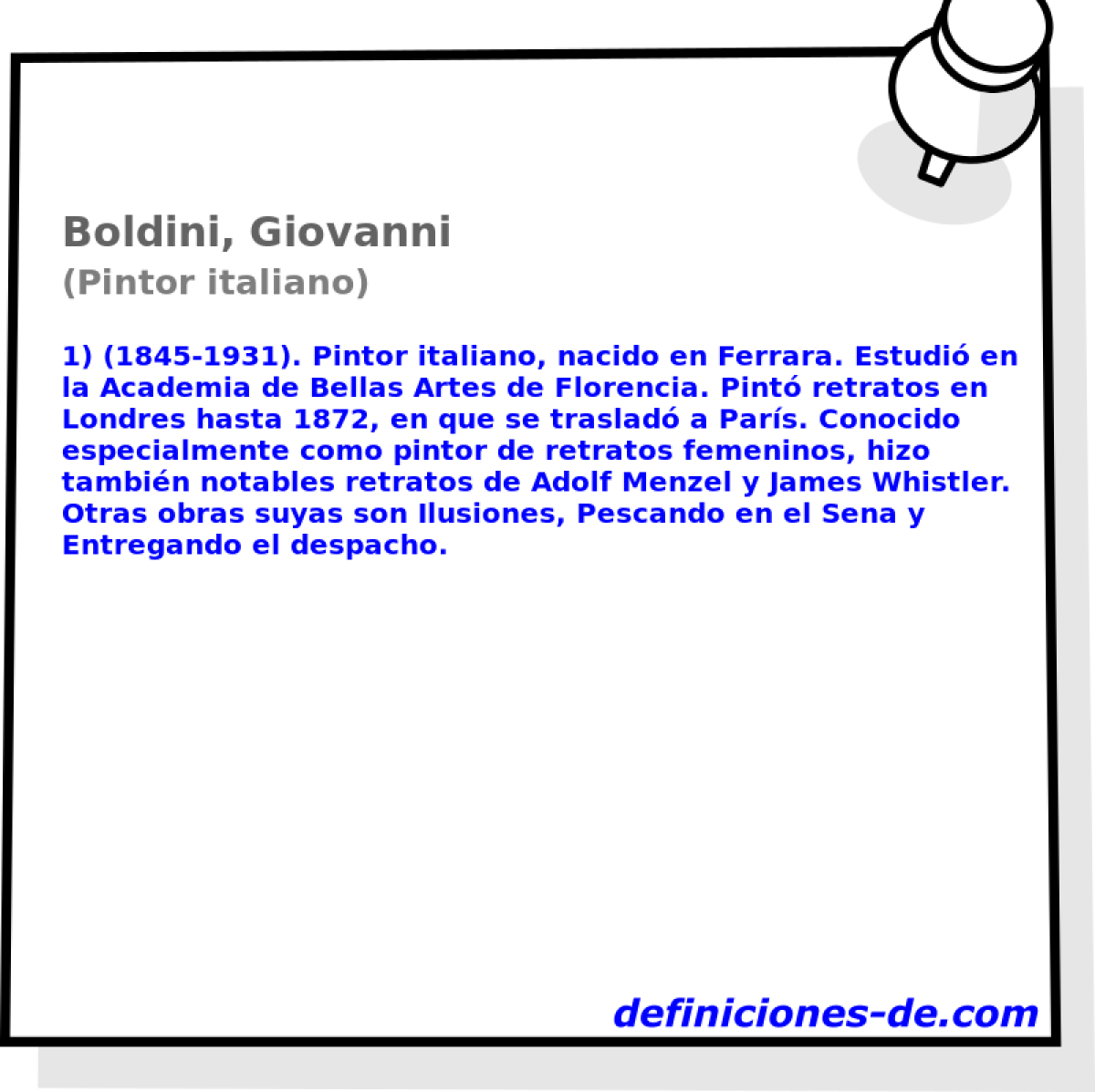 Boldini, Giovanni (Pintor italiano)