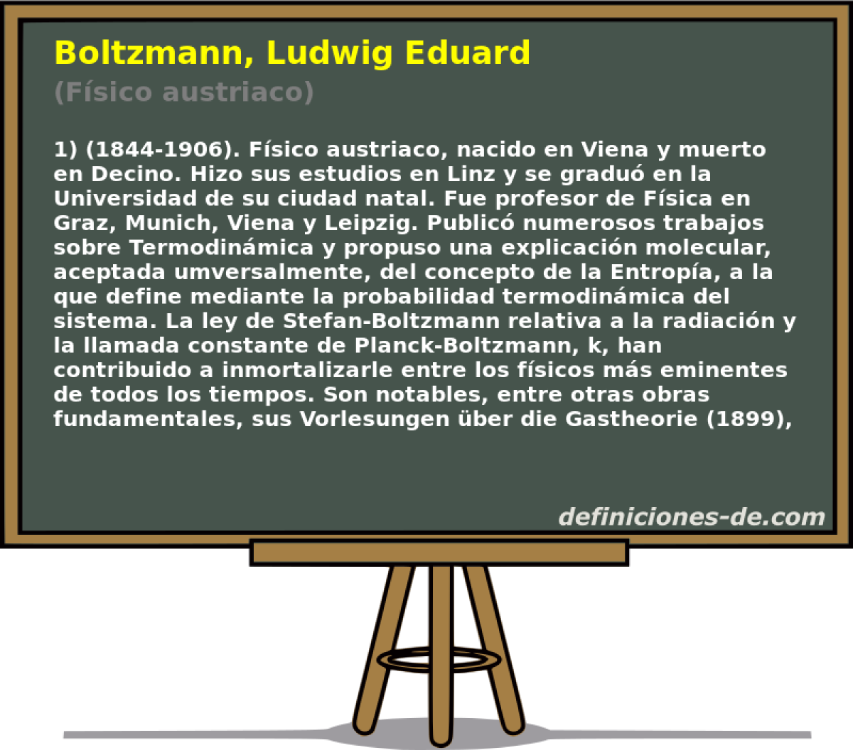 Boltzmann, Ludwig Eduard (Fsico austriaco)