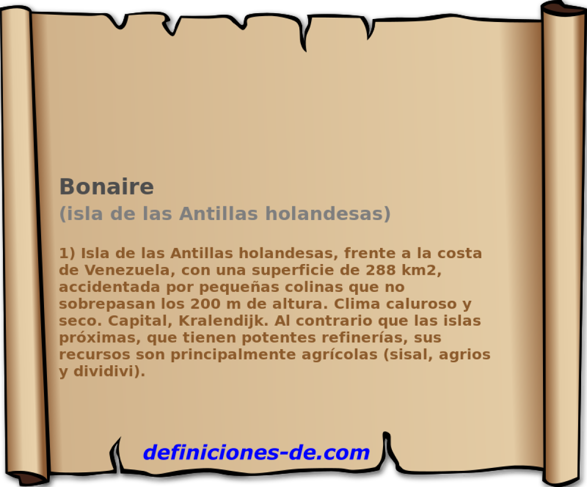 Bonaire (isla de las Antillas holandesas)