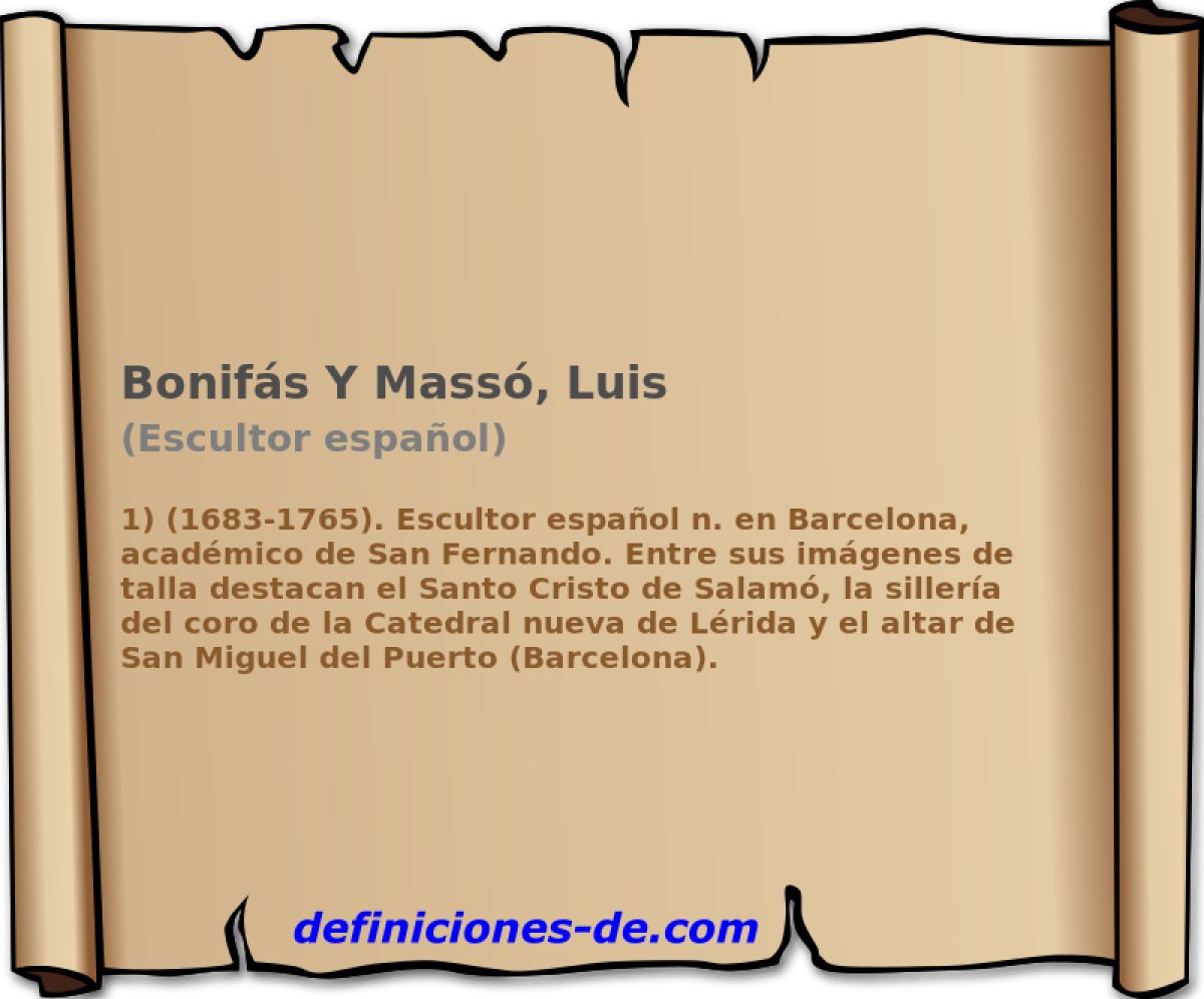 Bonifs Y Mass, Luis (Escultor espaol)